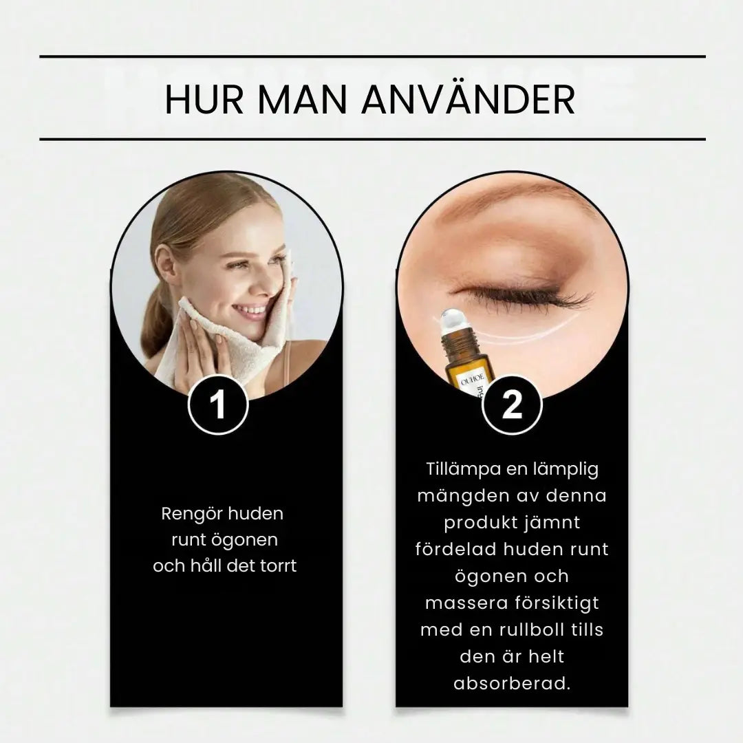 8 år yngre på bara några sekunder – strålande, ungdomliga ögon utan injektioner.