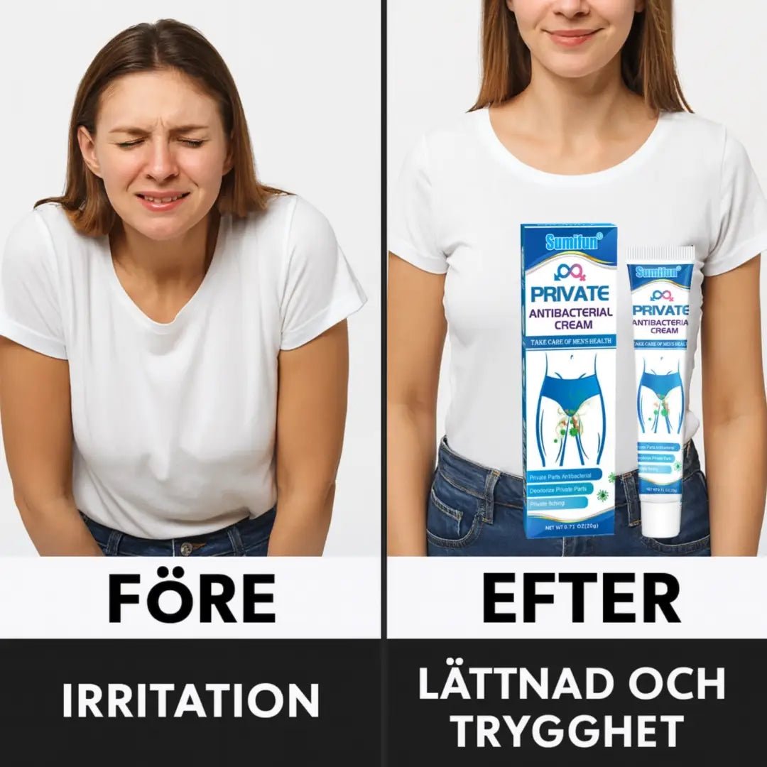 Sumifun Antibakteriell Intimkräm | Lindrar irritation och eliminerar bakterier på 10 sekunder!