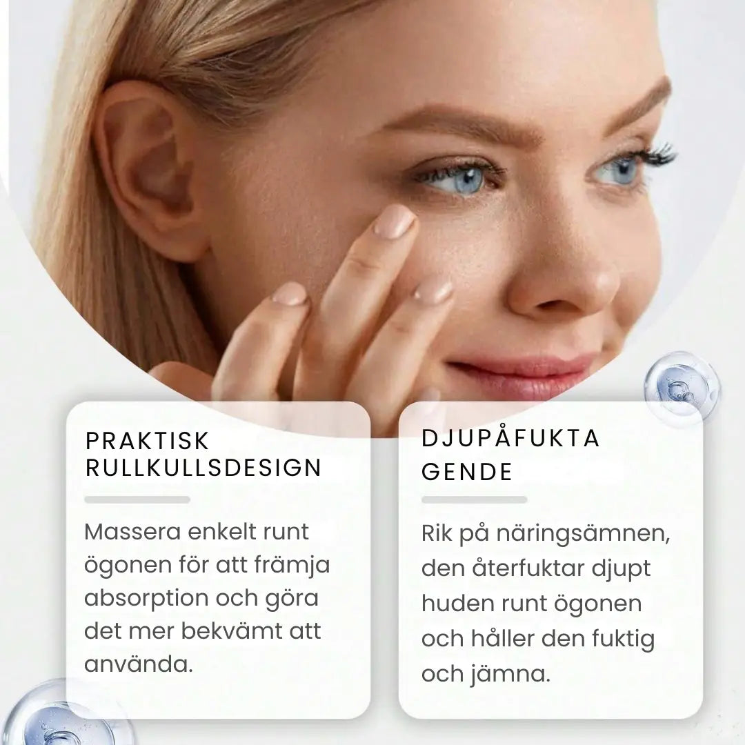 8 år yngre på bara några sekunder – strålande, ungdomliga ögon utan injektioner.