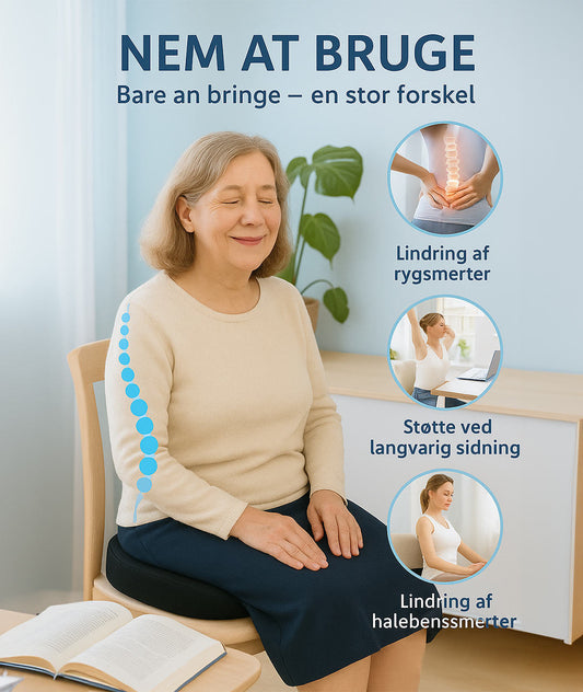 Relaxo™ – ergonomisk kudde för långvarig sittkomfort