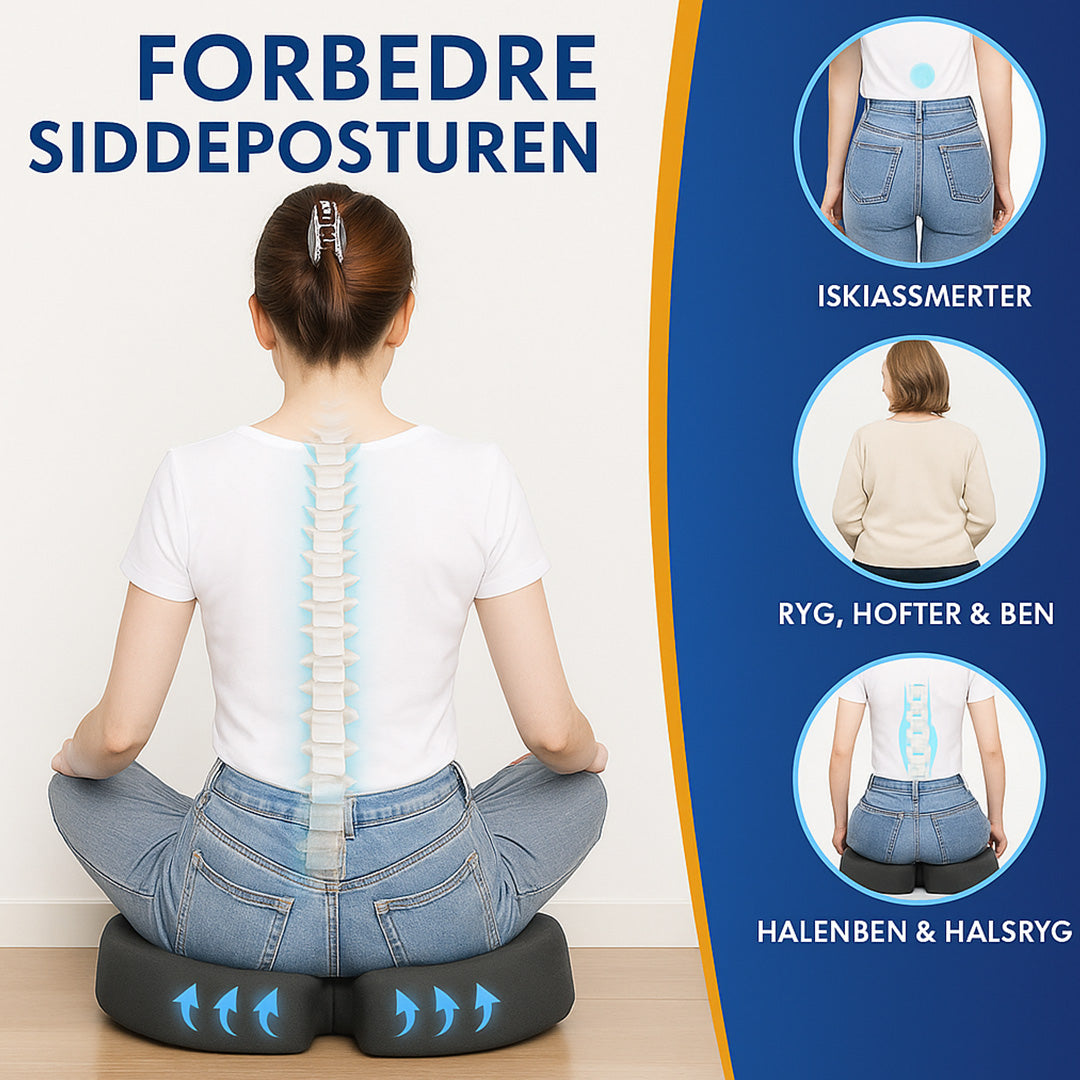 Relaxo™ – ergonomisk kudde för långvarig sittkomfort